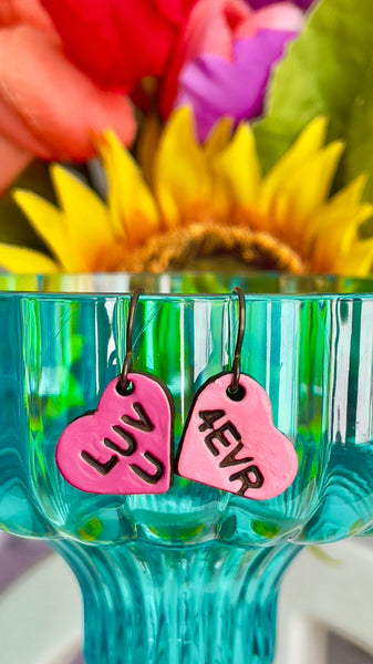 Luv U 4 Evr - Prince’s Candy Hearts Earrings