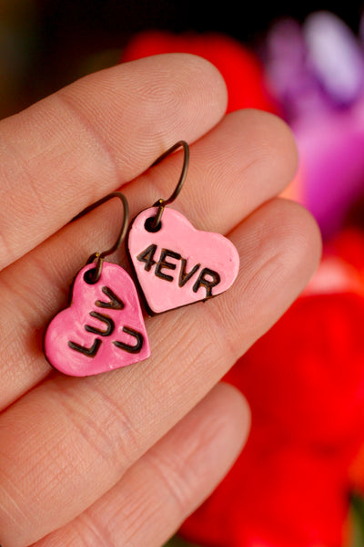 Luv U 4 Evr - Prince’s Candy Hearts Earrings
