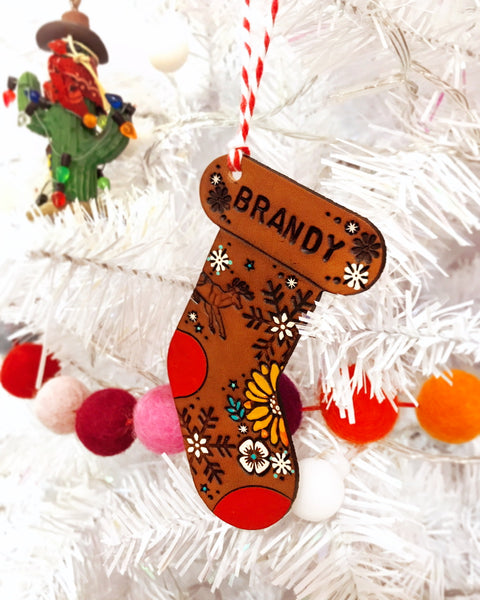 Personalized Christmas Stocking Ornament