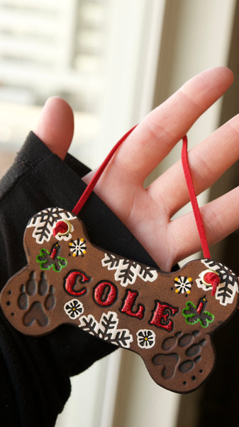 Reserved for Michelle - Custom Pet Ornament