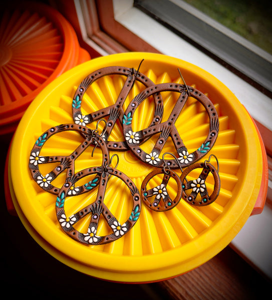 Mini Daisy Peace Earrings