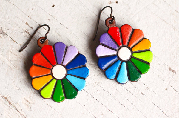 Preorder - Artist’s Color Wheel Earrings