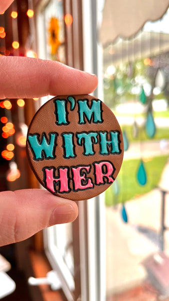 Preorder I'm With Her Vote Pin