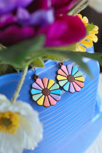 Pastel Pinwheel Earrings
