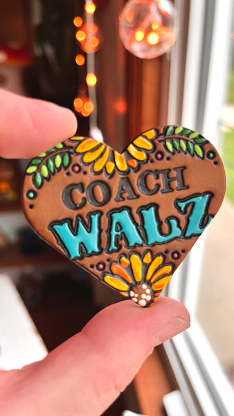 Preorder Coach Walz Heart Shaped Vote Pin