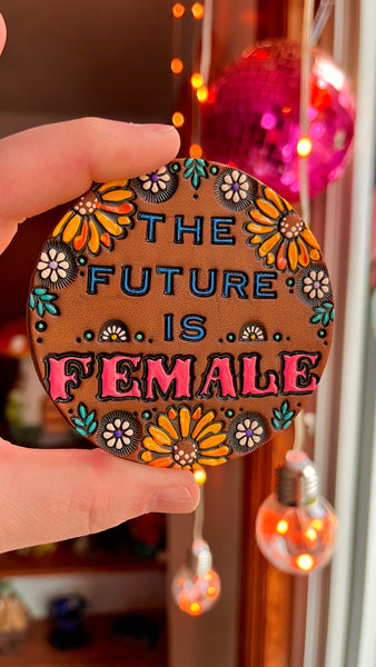 Preorder The Future is Female Large Vote Pin