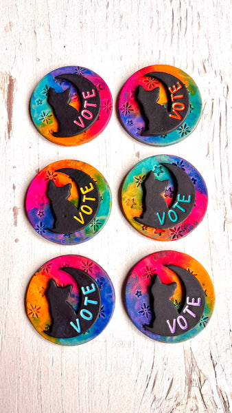 3D Childless Cat Lady Vote Pin