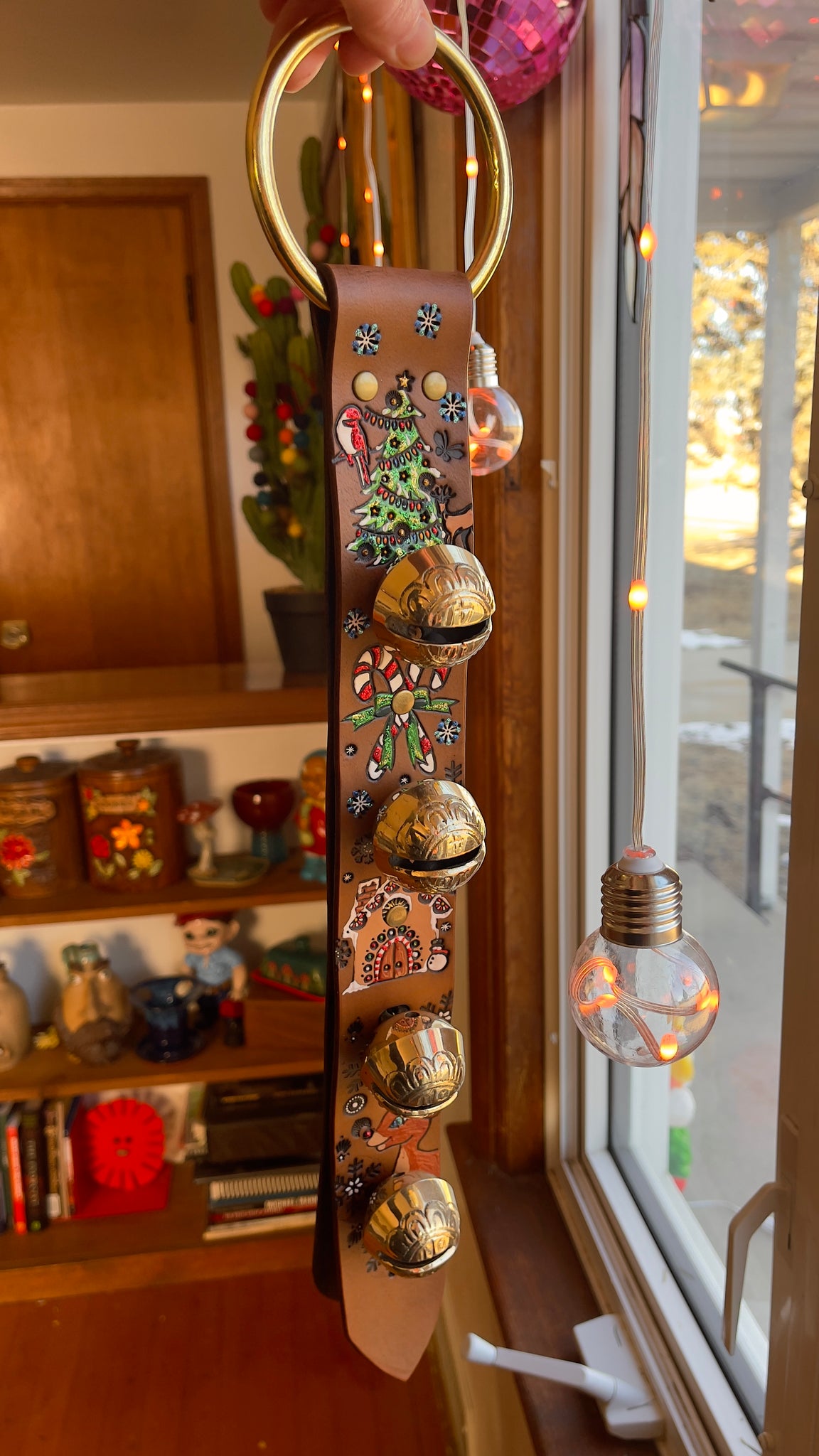 A Custom Sleigh Bell Door Knocker for Cristin - 2025