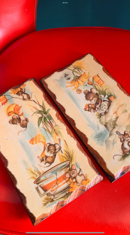 Vintage Plaques for Isabelle