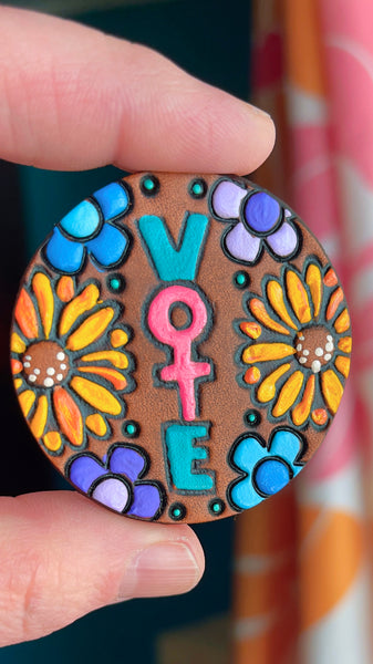 Preorder Female Symbol Vote Pin