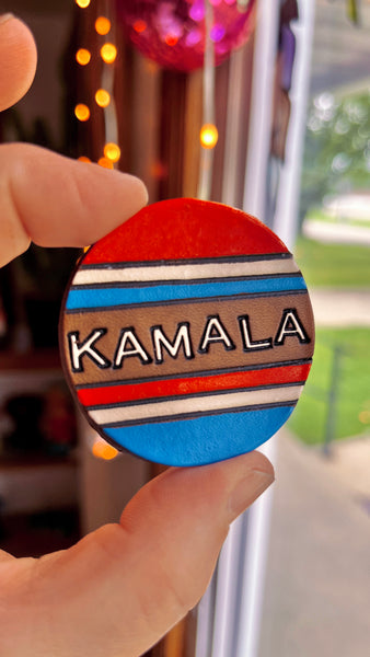 Preorder Red, White, & Blue Kamala Vote Pin