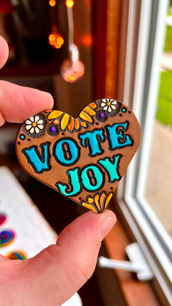 Preorder Vote Joy Vote Pin