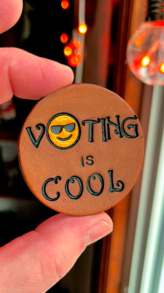 Ready to Ship Voting is Cool Vote Pin
