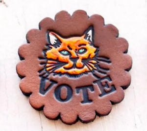 Preorder Cat Vote Pin
