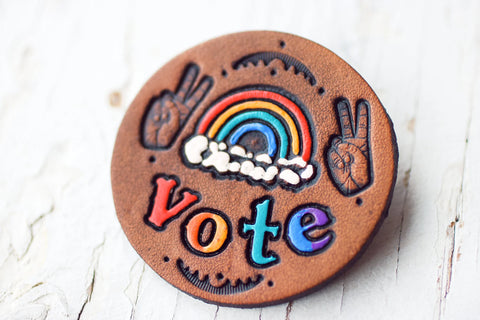 Preorder Rainbow Vote Pin