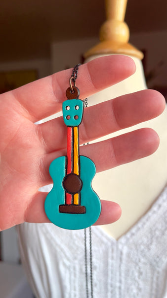 Woodstock Guitar Necklace
