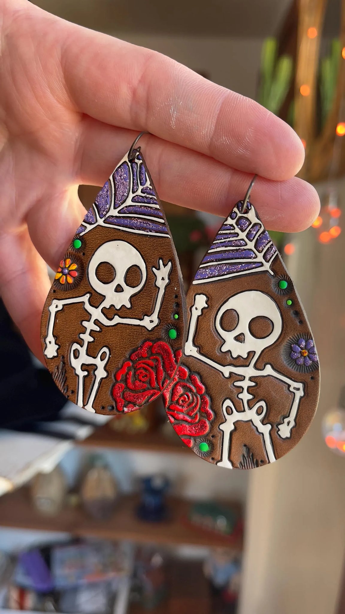 Dancing Skulls Teardrops