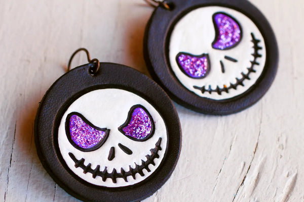 Jack Skellington (with purple glitter eyes)