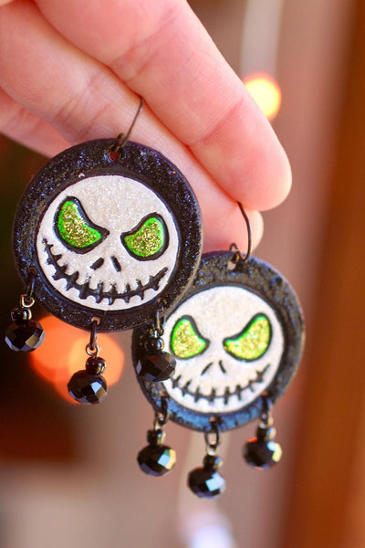 Jack Skellington (with green eyes and beads)