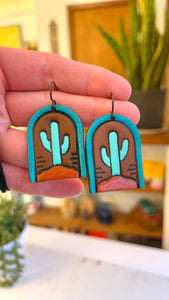 Saguaro Portals in Turquoise