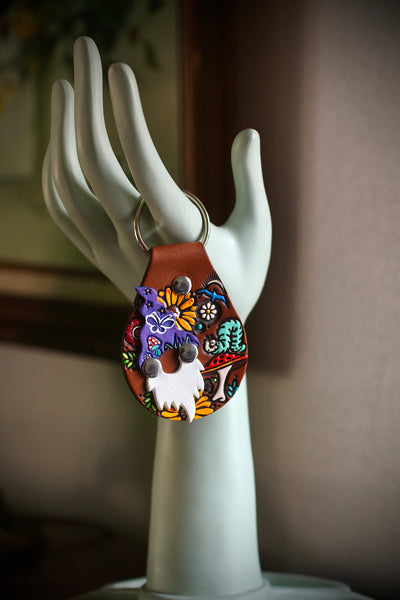 Lennie - 3D Garden Gnome Keychain  - MADE TO ORDER