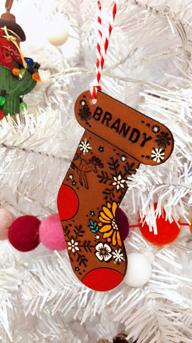 Personalized Christmas Stocking Ornament