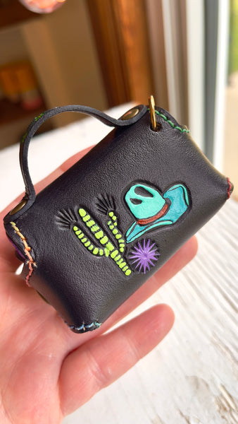 Dueling Ghosts Mini Purse Keychain