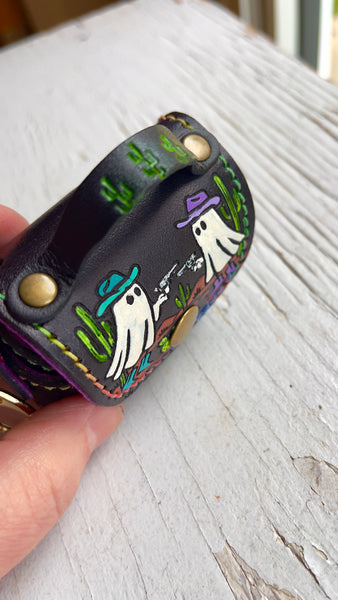Dueling Ghosts Mini Purse Keychain