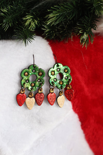 Sparkly Wreath Earrings