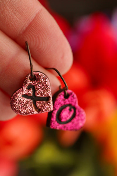 XO Candy Hearts Earrings