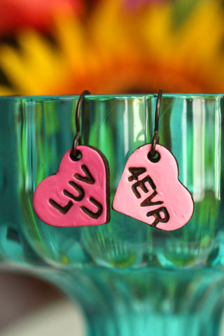 Luv U 4 Evr - Prince’s Candy Hearts Earrings