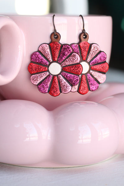 Valentine’s Pinwheel Earrings