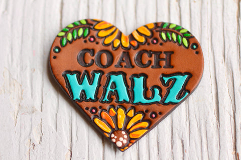 Preorder Coach Walz Heart Shaped Vote Pin