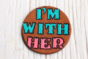 Preorder I'm With Her Vote Pin