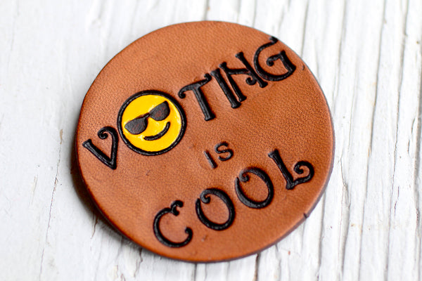 Ready to Ship Voting is Cool Vote Pin