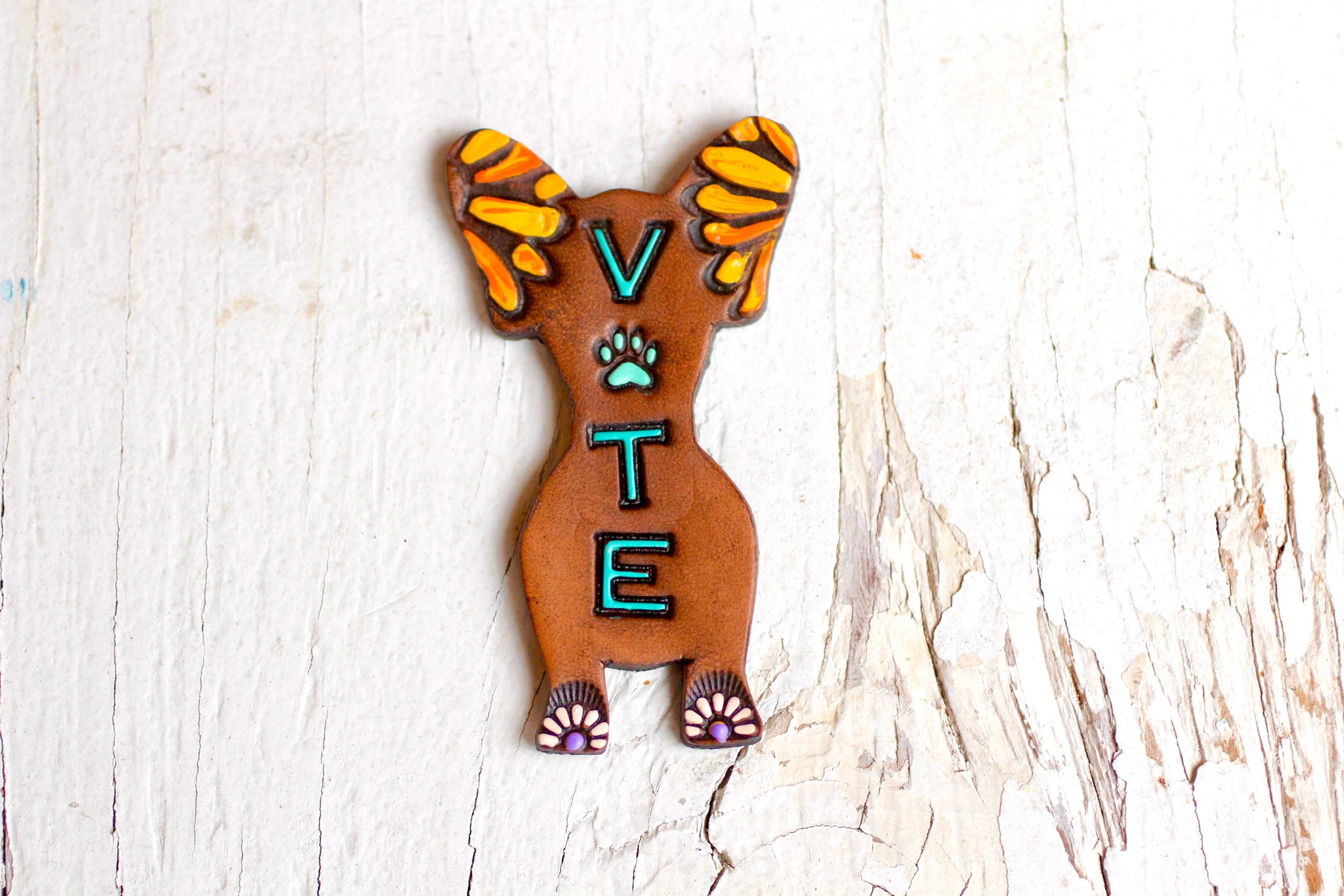 Ready to Ship Dog Lady Frenchie Vote Pin