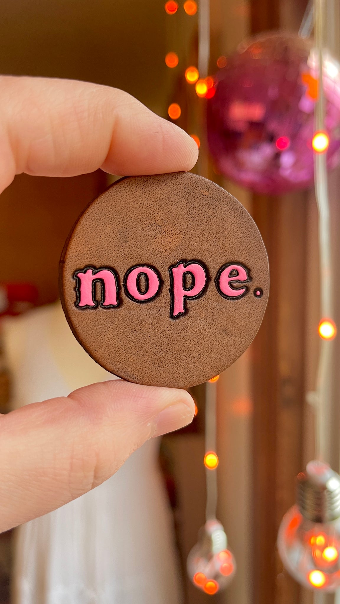 nope Pin - Circle