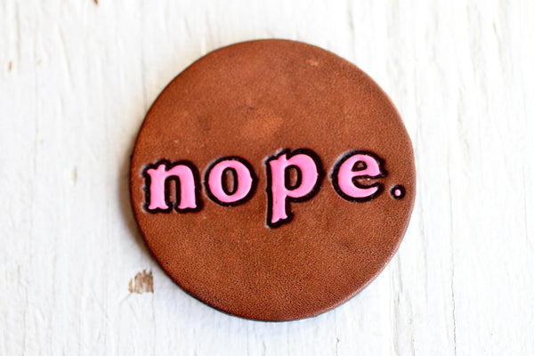 nope Pin - Circle