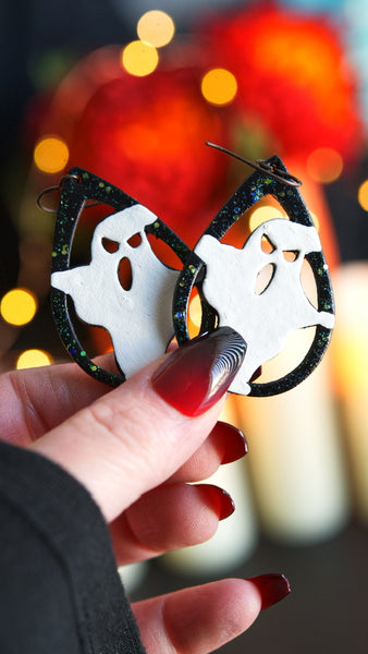 Preorder - I Ain't Afraid of No Earrings - White & Shimmer