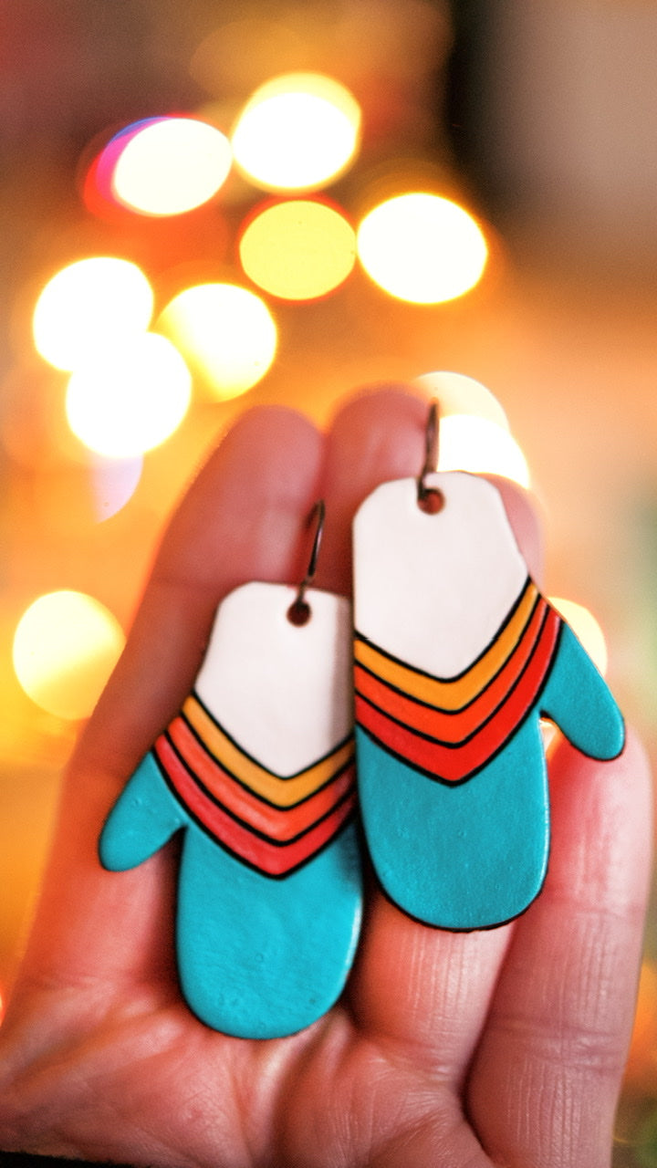 Mesa Dreams Ski Mitten Earrings