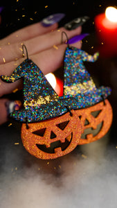 PREORDER Stardust Pumpkinhead Witchy Earrings