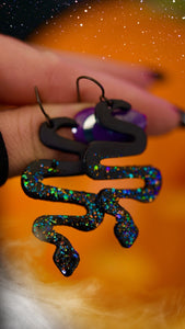 PREORDER Stardust Glitter Snake Earrings