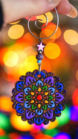 Retro Rainbow Ornament