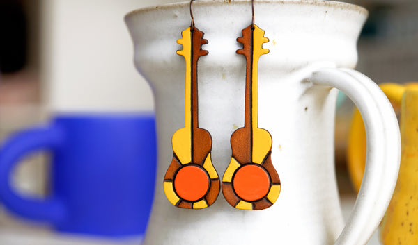 Sunshine of My Life - Acoustic Guitar Earrings