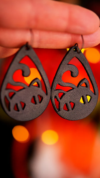 Preorder - Simply Black Witch's Familiar Earrings