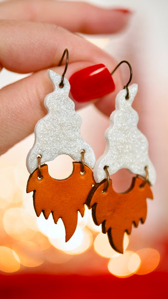 Sparkly Highland Gnome Earrings