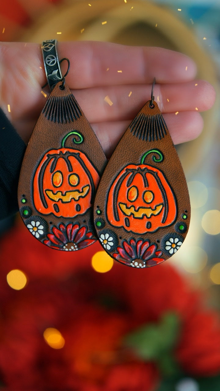 PREORDER Pumpkin Patch Earrings