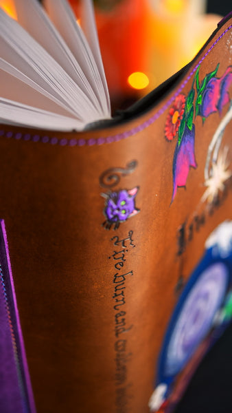 Phoebe - The Big Book of Incantations - Leather Book Cover
