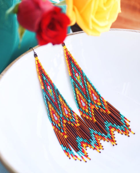 The Loretto Sisters beaded earrings