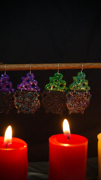 PREORDER Bubbling Cauldron Earrings